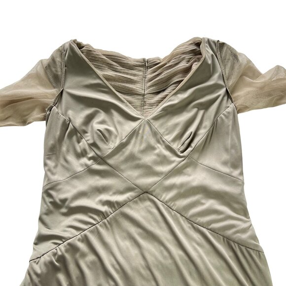 Formal Dress, Party, Mother of the Bride Dress Tadashi Size 12. Tan color. - Picture 16 of 16